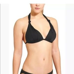 Athleta aqualuxe black bikini top